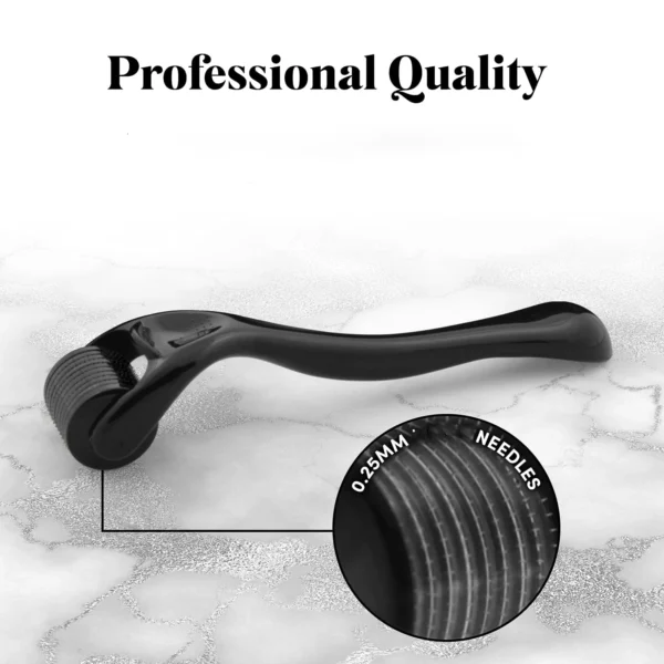 Derma Roller for Skin,Beard & Hair 0.2mm.25mm.3mm needle- Micro Face Roll Tool 540 Needles for Facial,Body & Hair Growth - Image 2