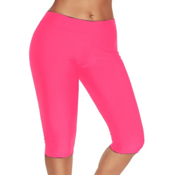 High Waist Push Up Fitness Leggings Crop Wide Waistband Cycling Short Leggings Workout Jogging For Women Training Leggings - Image 3