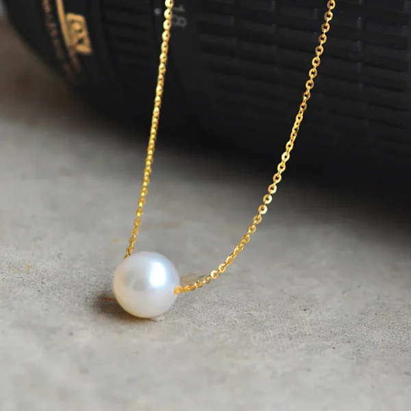 N134 Hot Selling Style Fashion Cheap Super Sweet imitation Pearl Ball Droplets Pendants necklaces Jewelry Accessories For Women - Image 2
