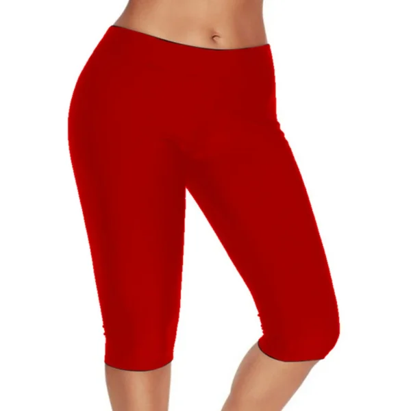 High Waist Push Up Fitness Leggings Crop Wide Waistband Cycling Short Leggings Workout Jogging For Women Training Leggings - Image 5