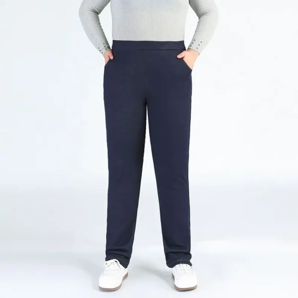 Plus Size Pants For Women 4XL 5XL 6XL 7XL 9XL 140KG Lady Thicken Fleece Autumn Stretched Girls Warm Winter Big Slim Fit Trousers - Image 3