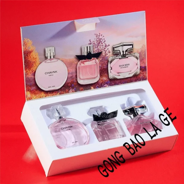 Brand 90ml Gift Box 3PCS Set Women Perfume Spray Exudes Feminine Charm Lasting Fragrance Floral Scent pheromone Eau De Parfum - Image 3