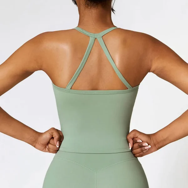Women Cross Back Yoga Sports Bra Breathable Shock Proof Gym Workout Fitness Push up Top Yoga Running Active Sportswear Vest Bra - Image 6