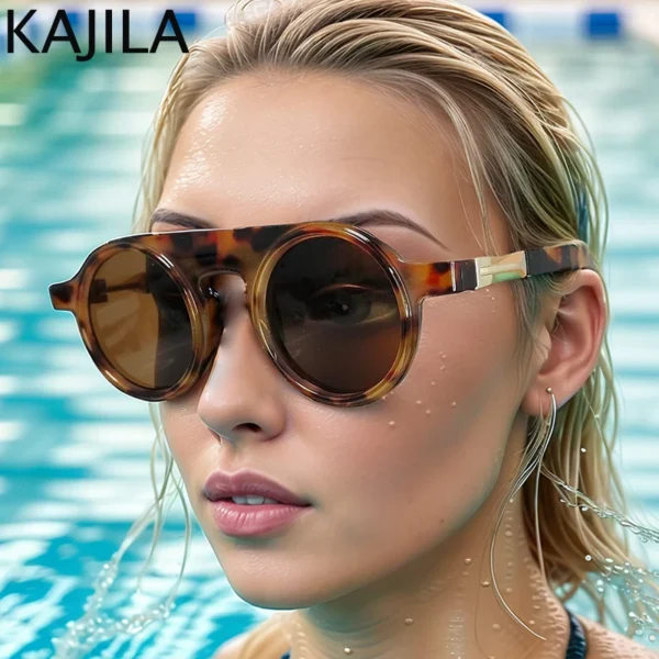 Small Frame Round Punk Sunglasses Women Men 2024 Luxury Brand Design Classic Vintage Sun Glasses For Ladies Retro Shades Eyewear - Image 4