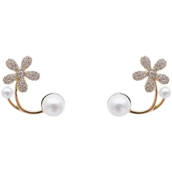 Flash Planet Zircon Ear Studs Women Korean Niche Exquisite Ear Accessories French Retro Simple Temperament Stud Earrings Jewelry - Image 5