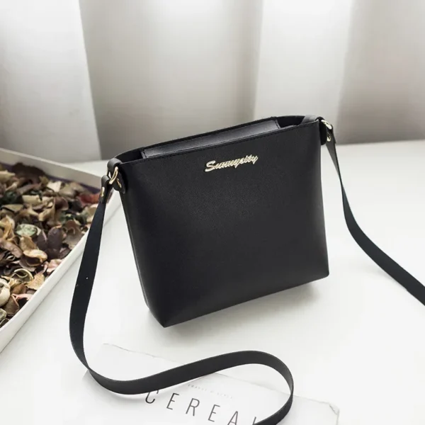 New PU Leather Square Shoulder Bags for Women 2024 Summer Simple Handbags and Purses Female Travel Crossbody Bags