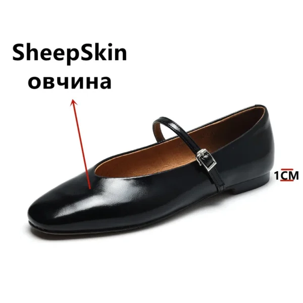 FEDONAS Concise Comfortable Casual Women Flats Spring Summer Office Ladies Genuine Leather Mary Janes Shoes Woman Retro Style - Image 2