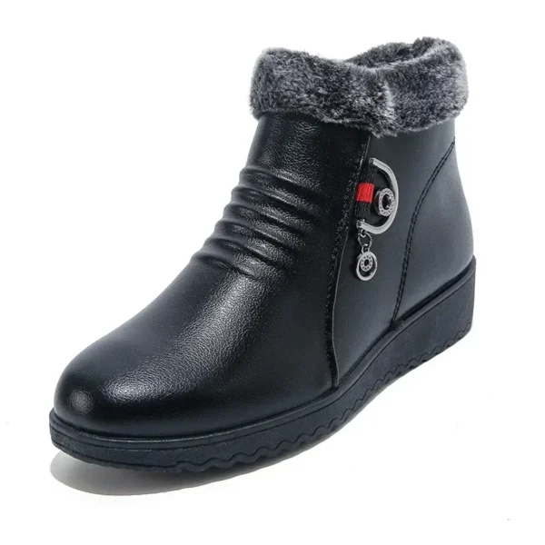 Winter Mom Cotton Boots Arrival Ladies Warm Plush Shoes Short Boots Women Cozy Plush Shoes Black Female Ankle Boots 2024 - Image 5