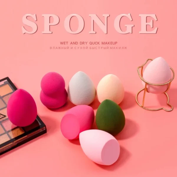 1Pc Cosmetic Puff Powder Puff Smooth Women's Makeup Foundation Sponge Beauty To Make Up Tools & Accessories Water-drop Shape - Image 2