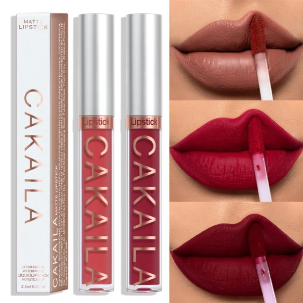 18 Color Lipstick Matte Non-stick Cup Waterproof Long Lasting Lip Gloss Easy To Wear Women Red Liquid Lipstick Lip Beauty Makeup - Image 4
