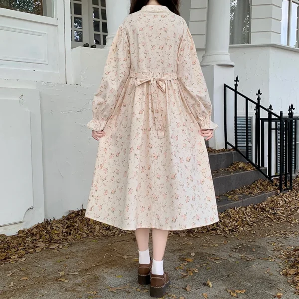 Mori girl elegant dress new spring autumn fashion long sleeve women sweet vestidos - Image 3