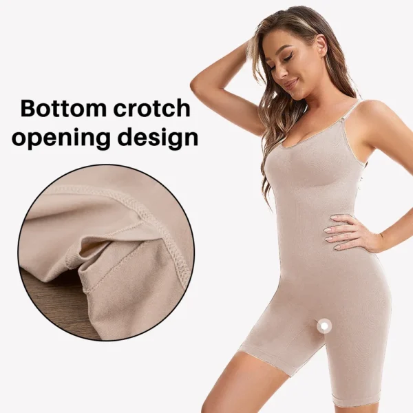 Seamless Women Bodysuit Butt Lifter Shapewear Waist Trainer Body Shaper Strappy-Back Chest Enhancing Corrective Underwear Corset - Image 4