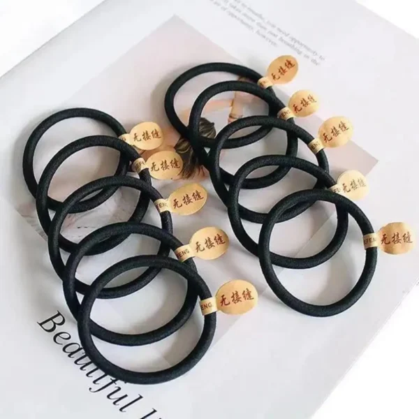Practical Hair Ring Good Toughness Hair Accessories Durable Simple Black Girls Thin Thick Hair Ring