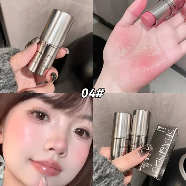 Wet and bright high light eye shadow Highlighter stick outlines Natural makeup effect Facial brightening Korean cosmetics 2024 - Image 2