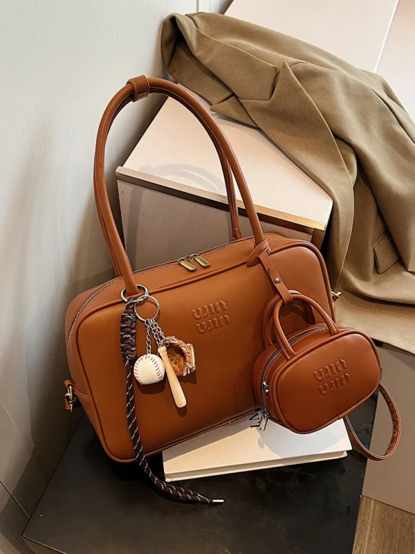 Retro large capacity bag for women 2024 new autumn/winter work handbag pillow bag shoulder messenger bag