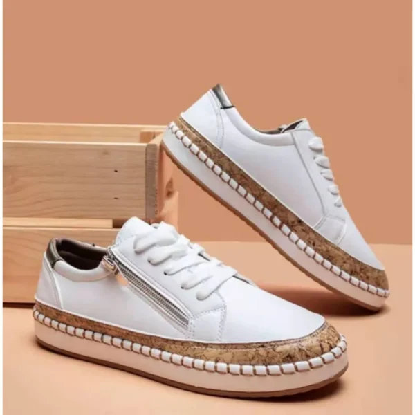 Sneakers Lady Women's Vulcanized Shoes 2024 Elegant Floral Printed Lace-up Female Platform Shoes Fashion Women Casual Footwear - Image 6