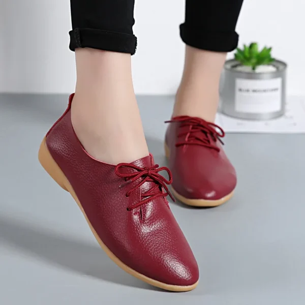 Genuine Leather Summer Loafers Women Casual Shoes Moccasins Soft Pointed Toe Ladies Footwear Women Flats Shoes Female yui8 - Image 4