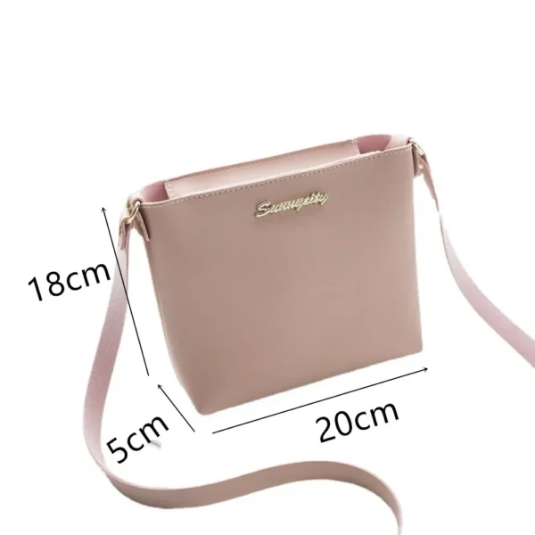 New PU Leather Square Shoulder Bags for Women 2024 Summer Simple Handbags and Purses Female Travel Crossbody Bags - Image 4