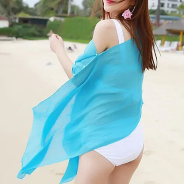 Swimwear Cover Up Accessories Breathable Cardigans Spare Parts Summer Sun Protection Tops Wear Womens 5 Colours - Image 2