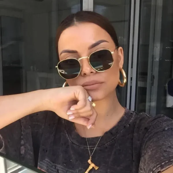 New Metal Men Sunglasses Brand Designer Sun Glasses Vintage Women Female Classic Driving Eyewear Uv400 2023 - Image 3