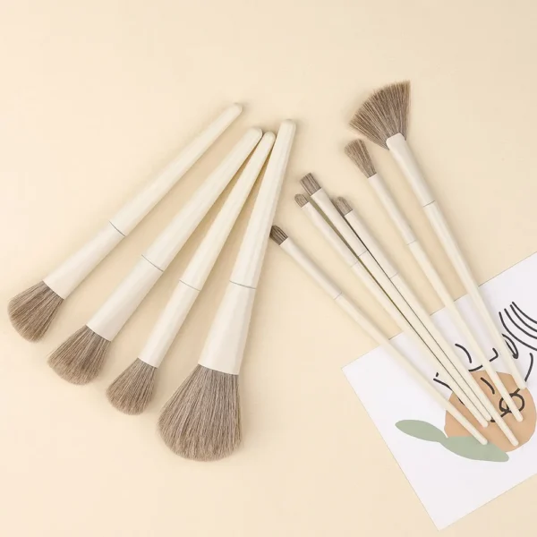 10PCS Makeup Brushes Set Professional Eye Shadow Foundation Blush Highlighter Concealer Kabuki Blending Brush Female Beauty Tool - Image 4