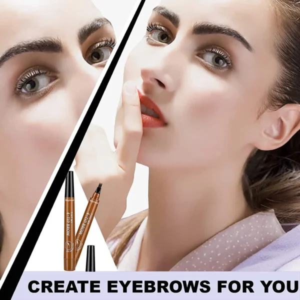 4 Point Eyebrow Pencil Maquillajes Para Mujer Waterproof Liquid Eyebrow Pen Makeup Long Lasting Cosmetic Microblade Brow Pencil - Image 5
