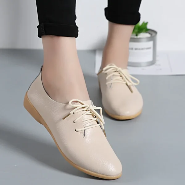 Genuine Leather Summer Loafers Women Casual Shoes Moccasins Soft Pointed Toe Ladies Footwear Women Flats Shoes Female yui8 - Image 2