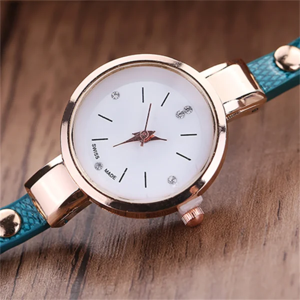 Women watch Fashion Multilayer Rhinestone Round Pendant Quartz Bracelet Wrist Watch montre femme Ladies Dress Watches Gif - Image 5