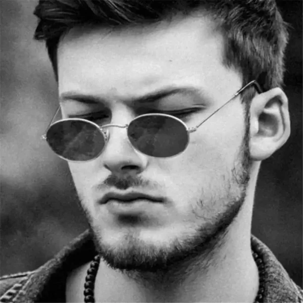 Women Steampunk Oval Sunglasses Gold Silver Small Frame Retro Sex Round Sunglasses 400UV Gradient Mirror Glasses Driver Goggles - Image 5