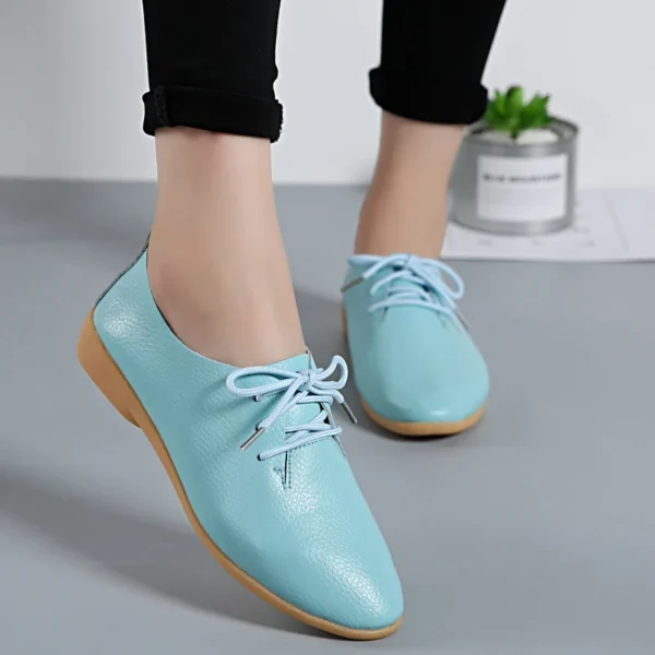 Genuine Leather Summer Loafers Women Casual Shoes Moccasins Soft Pointed Toe Ladies Footwear Women Flats Shoes Female yui8 - Image 5