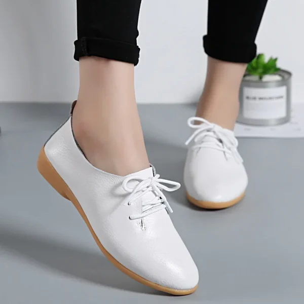 Genuine Leather Summer Loafers Women Casual Shoes Moccasins Soft Pointed Toe Ladies Footwear Women Flats Shoes Female yui8 - Image 6