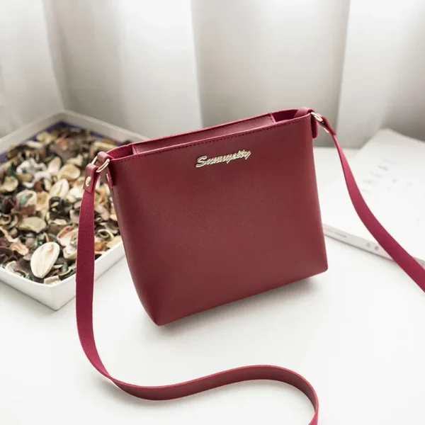 New PU Leather Square Shoulder Bags for Women 2024 Summer Simple Handbags and Purses Female Travel Crossbody Bags - Image 5