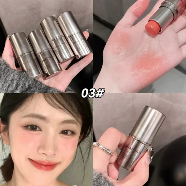 Wet and bright high light eye shadow Highlighter stick outlines Natural makeup effect Facial brightening Korean cosmetics 2024 - Image 3