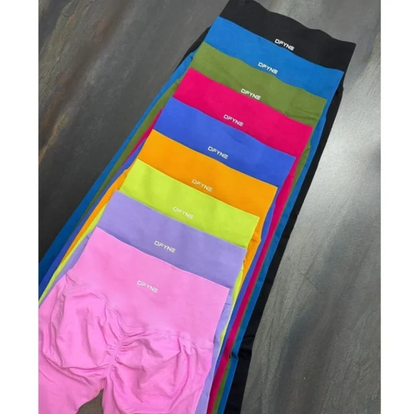 Dfyne Dynamic Leggings for Women High Waist Yoga Legging Seamless Scrunch Bum Gym Leggings Workout Sports Tights Stretchy Pants - Image 4