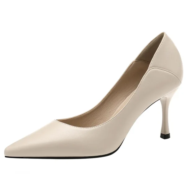 Female Heels Women Shoes Brand Women Pumps Office Ladies Working Shoes Solid Pointed Toe Dress Shoes Spring Autumn Plus Size 43 - Image 5
