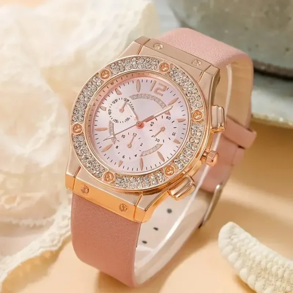 2pcs Set Womens Butterfly Watches Ladies Fashion Watch New Simple Casual Women Analog WristWatch Bracelet Gift - Image 3