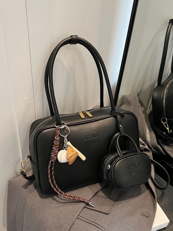 Retro large capacity bag for women 2024 new autumn/winter work handbag pillow bag shoulder messenger bag - Image 5