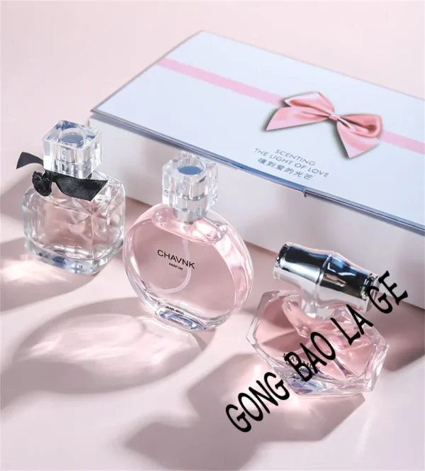 Brand 90ml Gift Box 3PCS Set Women Perfume Spray Exudes Feminine Charm Lasting Fragrance Floral Scent pheromone Eau De Parfum - Image 2
