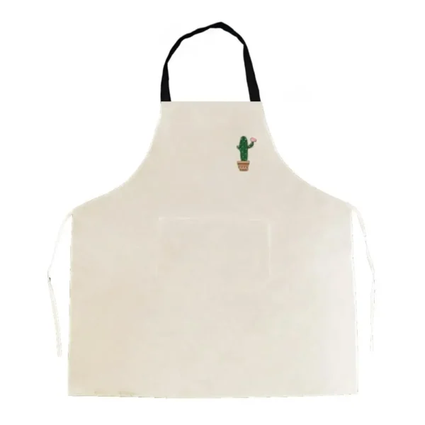 Waterproof Oilproof Apron Home Kitchen Apron With Large Pocket Fashion Abrasion Resistant Workwear For Women And Men M4P0 - Image 4