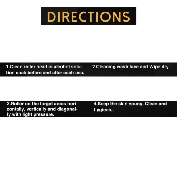 Derma Roller for Skin,Beard & Hair 0.2mm.25mm.3mm needle- Micro Face Roll Tool 540 Needles for Facial,Body & Hair Growth - Image 5