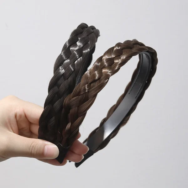 Lazy Wig Twist Braid Headbands Bohemia Weaving Hair Hoop Women Hair Band Headdress Women Head Hoop Bridal Hair Accessories - Image 4