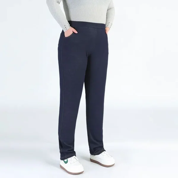 Plus Size Pants For Women 4XL 5XL 6XL 7XL 9XL 140KG Lady Thicken Fleece Autumn Stretched Girls Warm Winter Big Slim Fit Trousers - Image 2