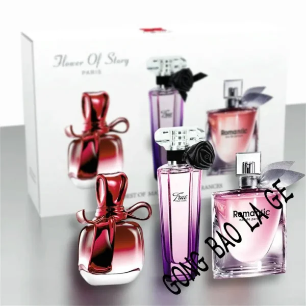 Luxury Brand Women Perfume Gift Box Three Piece Set 80ml духи Lasting Floral Scent Exudes Feminine Charm Fragrance Eau De Parfum - Image 2