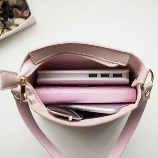 New PU Leather Square Shoulder Bags for Women 2024 Summer Simple Handbags and Purses Female Travel Crossbody Bags - Image 3