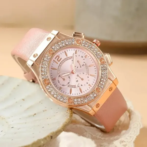 2pcs Set Womens Butterfly Watches Ladies Fashion Watch New Simple Casual Women Analog WristWatch Bracelet Gift - Image 4